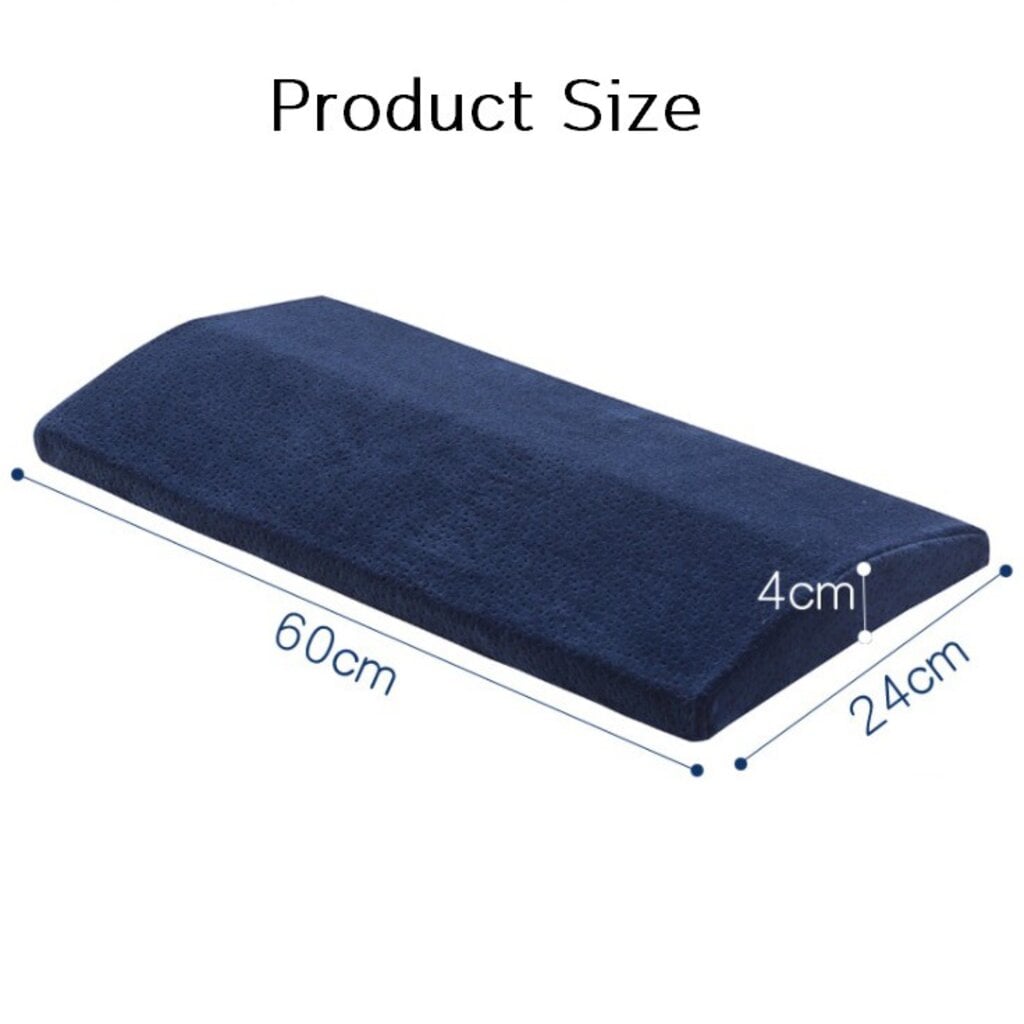หมอนรองหลัง ABLOOM 60X24X4 ซม. สีน้ำเงิน_3